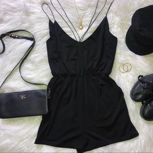 Urban outfitters black romper